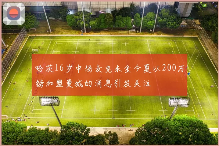 哈茨16岁中场麦克米金今夏以200万镑加盟曼城的消息引发关注